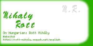 mihaly rott business card